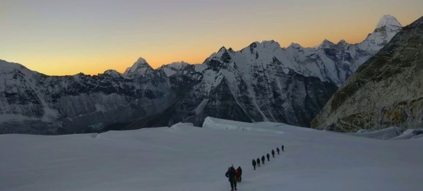 Day 13 – Island Peak summit day returning to&nbsp;Chhukhung